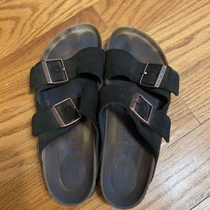 Dark brown traditional Birkenstocks